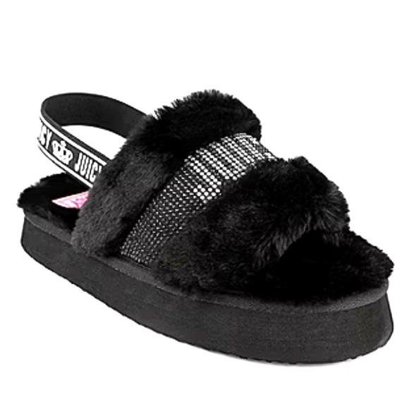 NEW JUICY COULTURE ROANNA STRAP SANDALS BLACK SIZE 8 - Picture 1 of 10